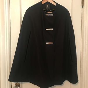 Ted Baker Black Cape Coat